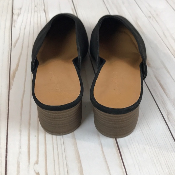 Chunky 2 inch heel slip on shoes - Picture 3 of 6